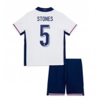 Maglia Calcio Inghilterra John Stones #5 Prima Divisa Bambino Europei 2024 Manica Corta (+ pantaloncini)